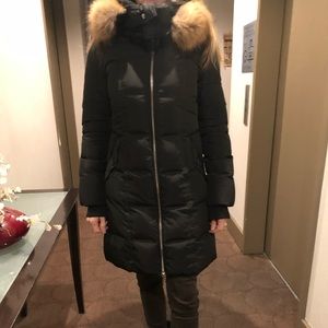 Mackage down fox hooded parka.
